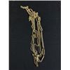 Image 2 : Multi-Strand 30"-32"  Gold Tone Chain Necklace w/ Rhinestone Accents & 20" Very Pretty Black Beaded 