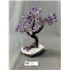 Image 2 : 11" Amethyst Bonsai Tree On Amethyst Base. Retails $1500.00