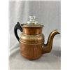 Image 2 : Antique Copper Stove Top Percolator w/Insert and Cast Food Chopper and Wall Hung Memo Spike