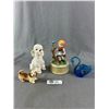 Image 1 : 4 Vintage Ornaments- Poodle is from Englang, Alta Glass Swan