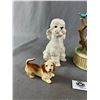 Image 2 : 4 Vintage Ornaments- Poodle is from Englang, Alta Glass Swan