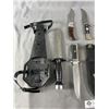 Image 2 : 5 Assorted Knives Of Various Lengths (9" - 13"). 3 w/ Sheaths
