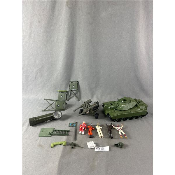 Mostly Vintage GI Joe Toy Lot Including 4" Action Figures