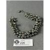 Image 2 : Vintage Black Pearl Choker Necklace