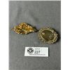 Image 2 : 2 Rhinestone Broochs