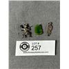 Image 2 : 2 Sterling Silver Pendant from New Zealand 1 Jade