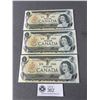 Image 1 : 3 - 1973 Canada $1 Money Bills