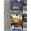 Image 2 : 4 Greenlight Die Cast Metal Collectibles - 2 Ford F-100 Trucks, Airstream Ornament & Beach VW Van In