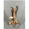 Image 2 : 2 UluKnives On Stands, 5.5" H Eagle Figurine & 12" x 9" Framed & Signed Don Li-Leger "High and Might