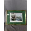 Image 4 : 2 UluKnives On Stands, 5.5" H Eagle Figurine & 12" x 9" Framed & Signed Don Li-Leger "High and Might