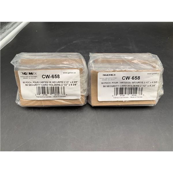 Security Card Holders (2 x 50ct)