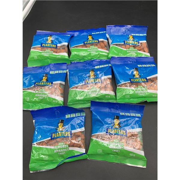 Planters Raw Almonds (8 x 60g)