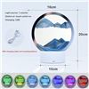 Image 1 : 3d Moving Sand Art with Remote Control, 360° Rotating Hourglass Lights, RGB Color Changing Table Lam