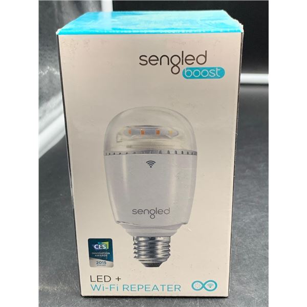Sengled Boost LED+ Wi-Fi Repeater Extend your home Wi-Fi network up to 100 feet and eliminate intern