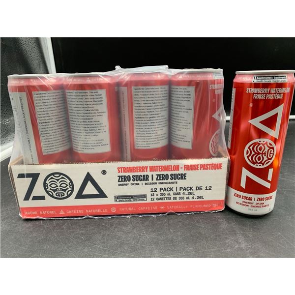 Zoa Strawberry Watermelon Energy Drink (12 x 355ml)