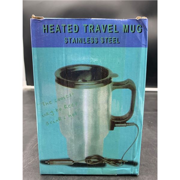 Heated Travel Mug Stainless Steel