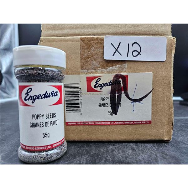 Engedura Poppy Seeds (12 x 55g)