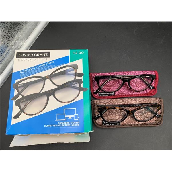 Foster Grant Blue Light Glasses 2pk (2.00)
