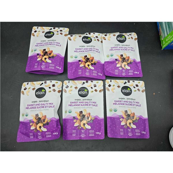 Elan Organic Sweet and Salty Mix Snacks (6 x 150g)