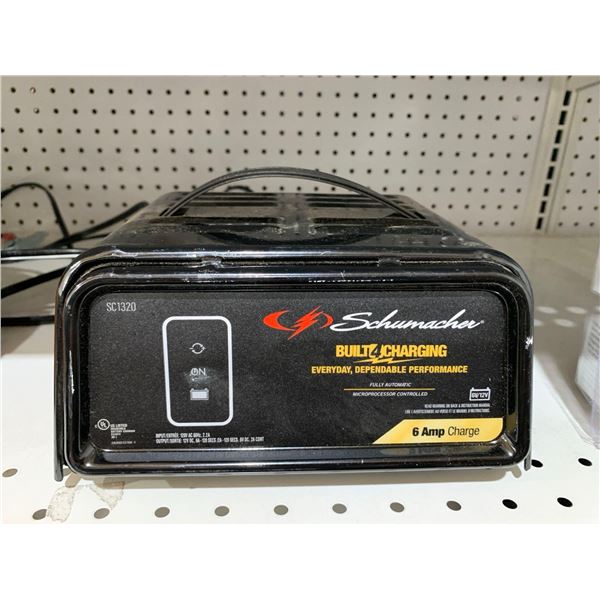 Schumacher SC1320 2/6A 6/12V Automatic Handheld Battery Charger
