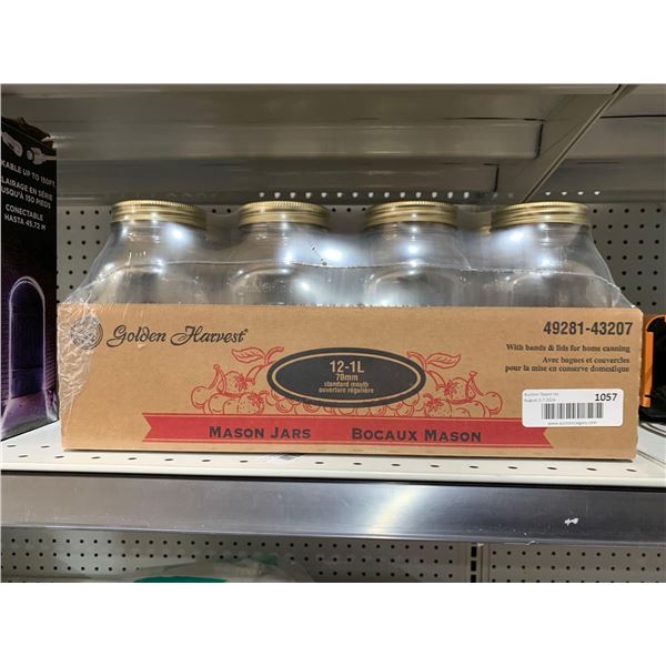 Golden Harvest Mason Jars 12 x 1L