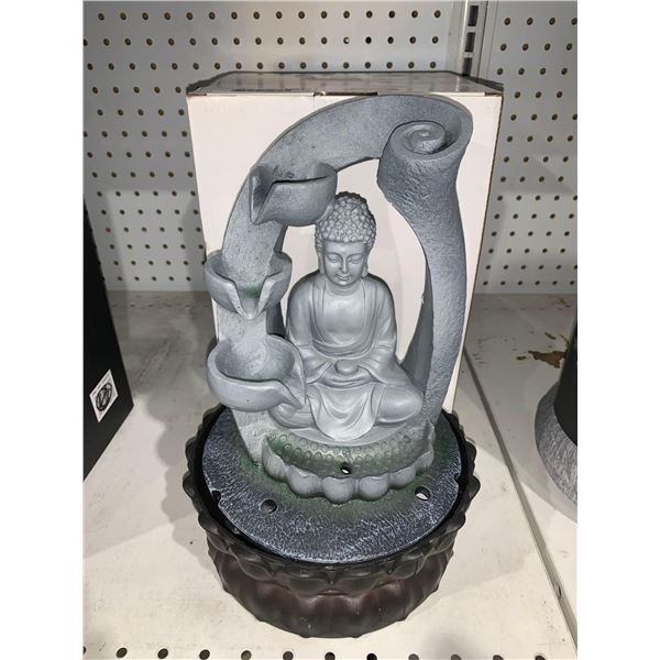 11.8" Buddha Tabletop Fountain With LED Light