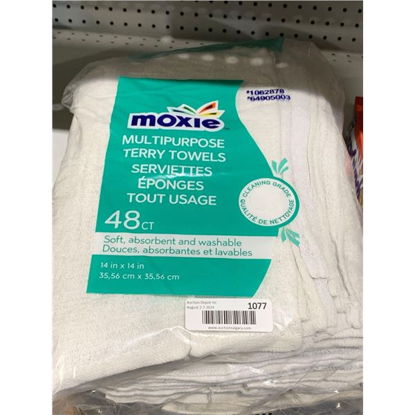 Moxie Multipurpose Terry Towela 48ct  14"x14"