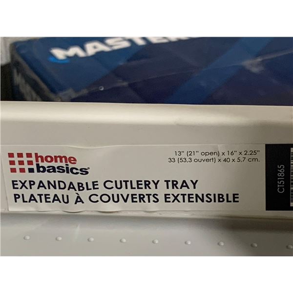 Home Basics Expandable Cutlery Trays x's 3