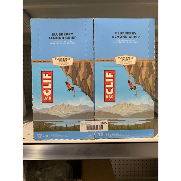 Cliff Bar Blueberry Almond Crisp Plant Based Energy Bar 24x68g