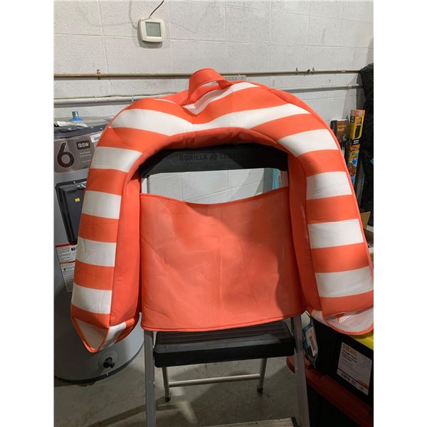 Big Joe Noodle Sling, Floating Pool Chair Noodle Slings Cup Holder Pocket Aqua