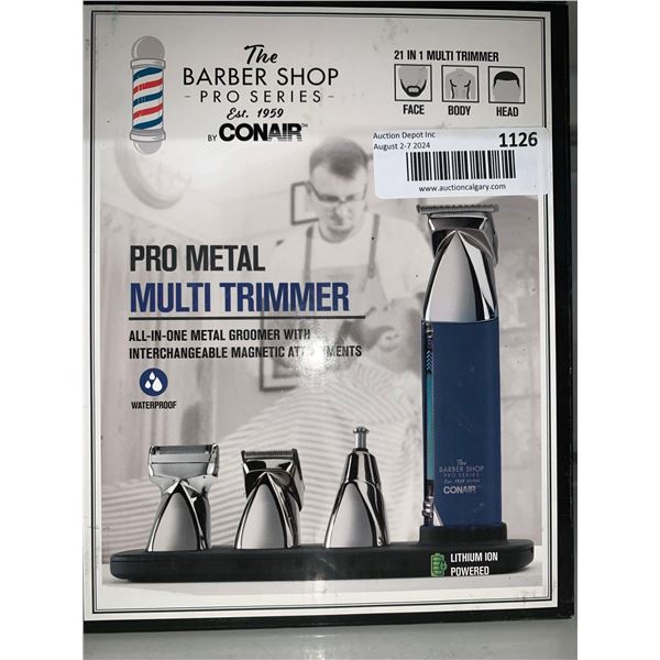 Conair The Barber Shop Pro Series Pro Metal Multi Trimmer