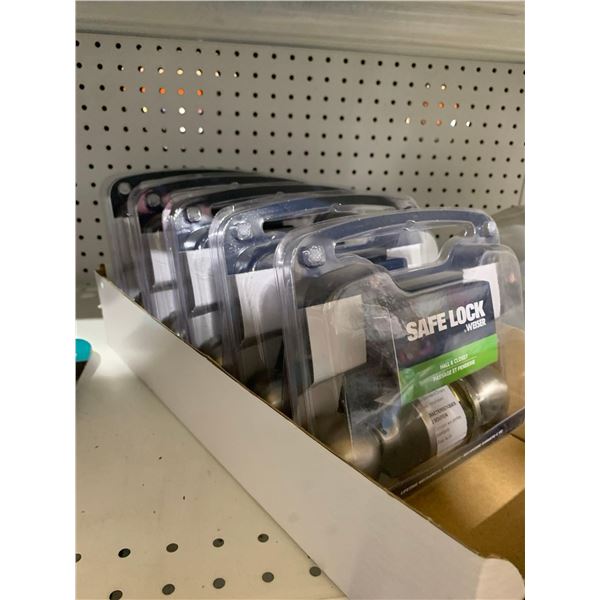 Weiser Safe Lock Hall & Closet Door Handles x's 4