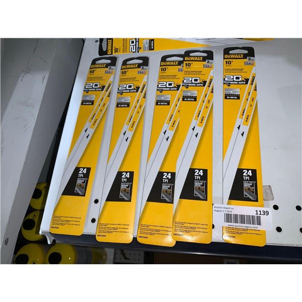 DeWalt 10" Bi-Metal hacksaw Blades 2 pack x 5
