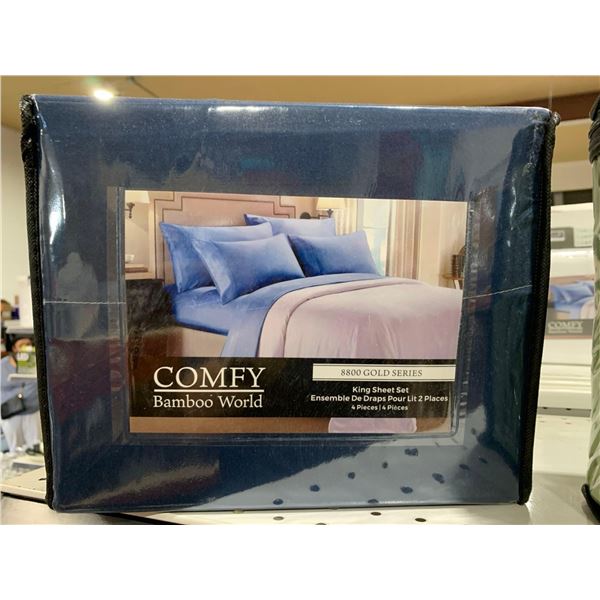 Comfy Bamboo World 8800 Gold Series King Sheet Set 4pc