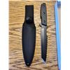 Image 3 : 12inch Hunt-Down All Black Tanto Blade Hunting Survival Fixed Blade Knife Ridged Edge With Nylon She