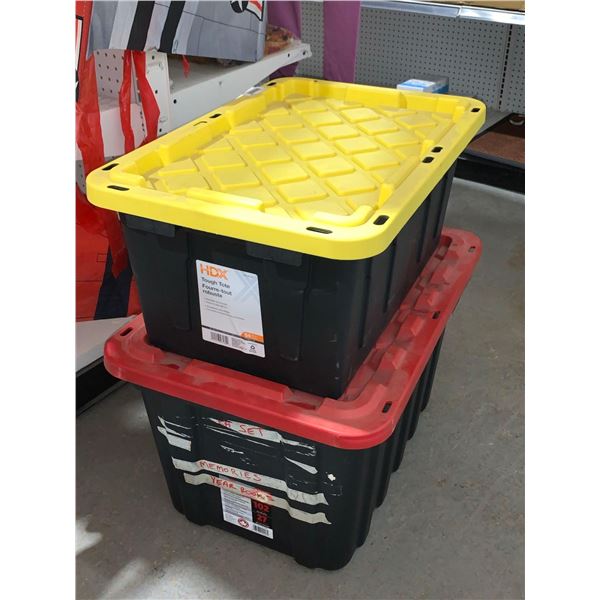 Lot of 2 Storage Bins