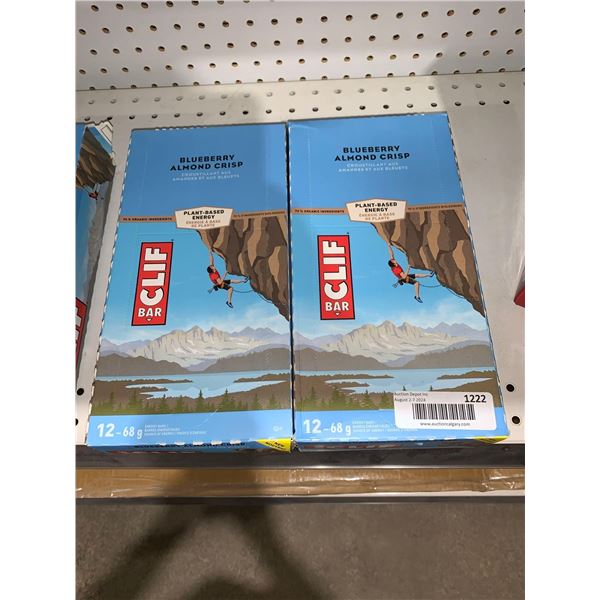 Cliff Bar Blueberry Almond Crisp Plant Based Energy Bar 24x68g