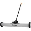 Image 1 : Toolwiz 36'' Magnetic Sweeper with Wheels, 50 Lbs Capacity Rolling Magnetic Floor Sweeper with Relea