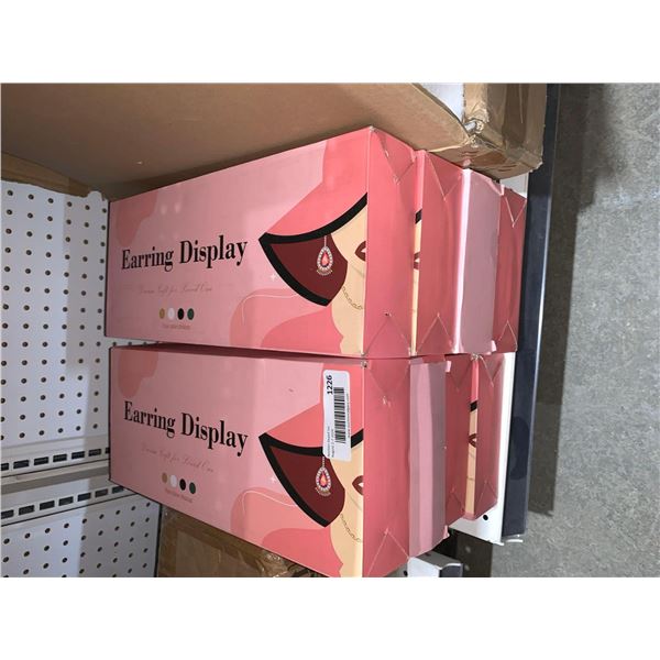 Lot of 8 Wooden Jewelry Display Hanger / Stand