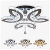 Image 1 : Crystal Chandeliers Living Room Modern Crystal Ceiling Light LED Flush Mount Pendant Light Fixture