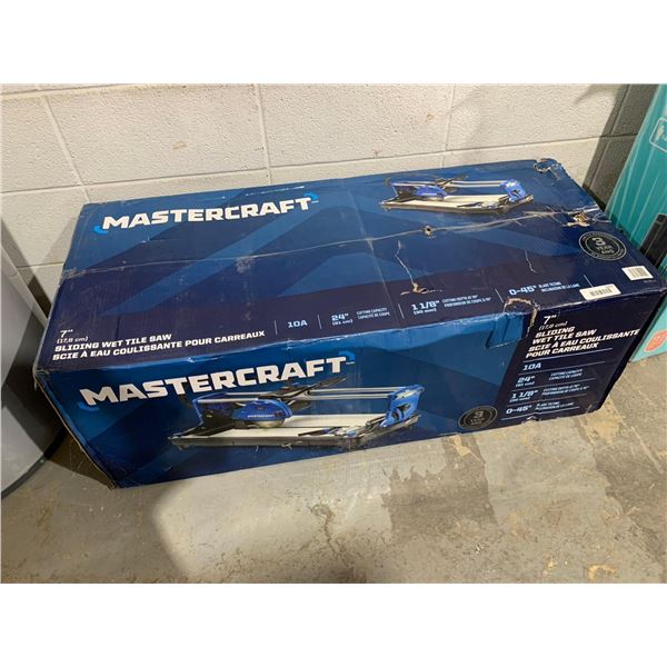 MasterCraft 7" Sliding Wet Tile Saw