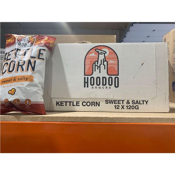 HooDoo Snacks Sweet & Salty Kettle Corn 12x120g