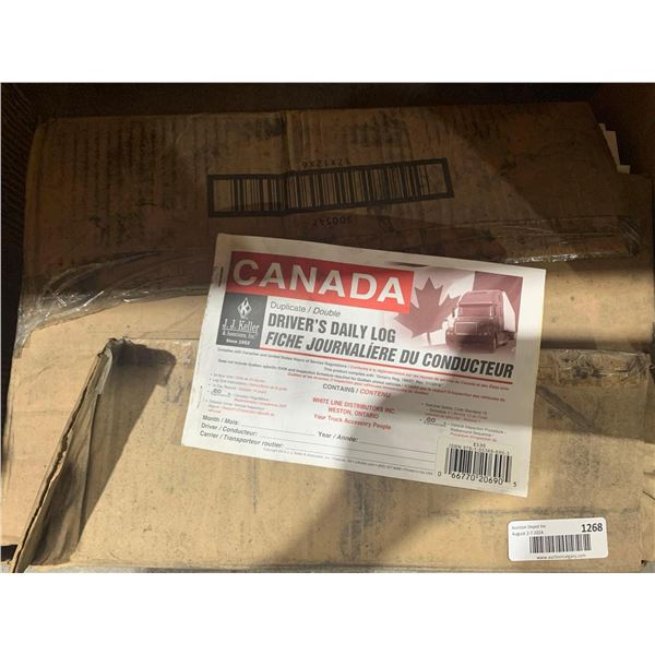J.J Keller & Associates Canada Drivers Daily Log Book 100ct