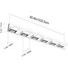 Image 2 : Ralbay Modern LED Bathroom Vanity Lights 6 Lights Acrylic Stainless Steel LED Vanity Light Fixtures 