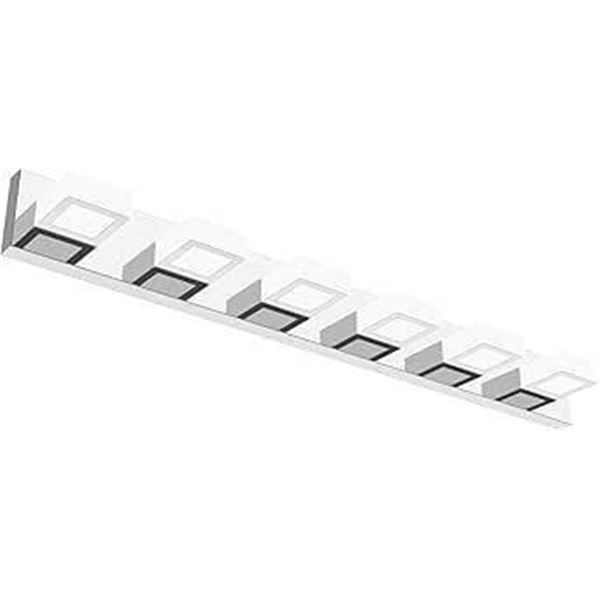 Ralbay Modern LED Bathroom Vanity Lights 6 Lights Acrylic Stainless Steel LED Vanity Light Fixtures 