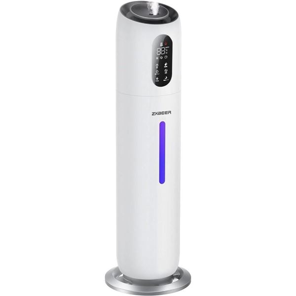 ZXBEER 9L Top Fill Ultrasonic Humidifier with 360°Nozzle 7 Color Light Auto Shut-Off, 3 Modes Run Up