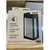 Image 1 : Naturally Solar Pack of 4 Solar Post Accent Lights, Black Finish