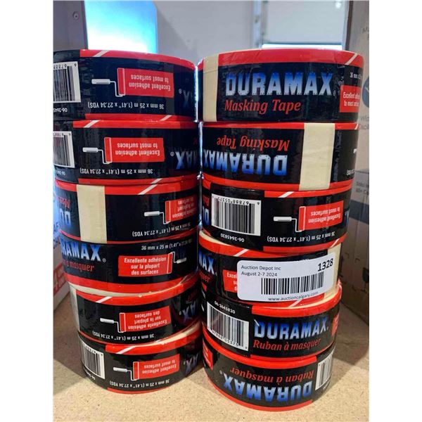 Lot of 12 Duramax Excellent Adhesion Masking Tape