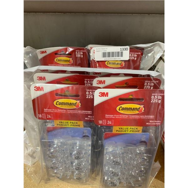 Command Damage Free Strong Holding Plastic Hooks (12x 18 Hooks)