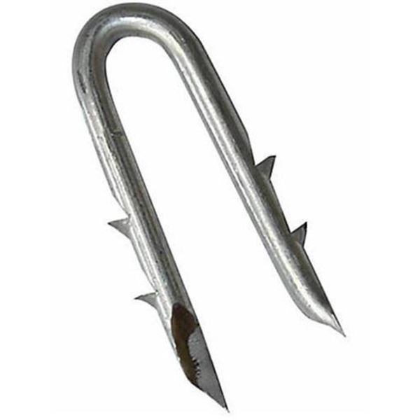 Homebase 1 3/4" Galvanized 9 Gauge Barbed Fence Staples 10Lb Bucket